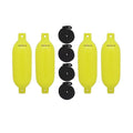Boattector Inflatable Fender Value, Neon Orange - Pack of 4. 4.5 x 16 in