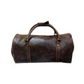 AMERICANSTYLE Cow Leather Duffle Bag Dark Brown Leather Gym & Travel Luggage Bag