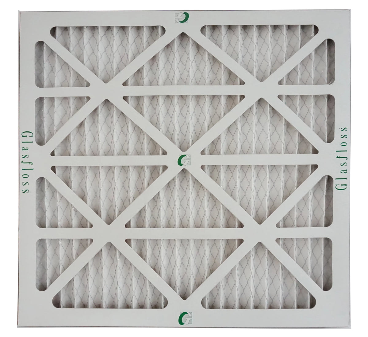Glasfloss Air Filter 20x20x2 - 2" MERV 10 - (Pack of 12) - Pleated AC or HVAC Air Filter - Furnace Air Filter - Home or Office - Made In The USA.