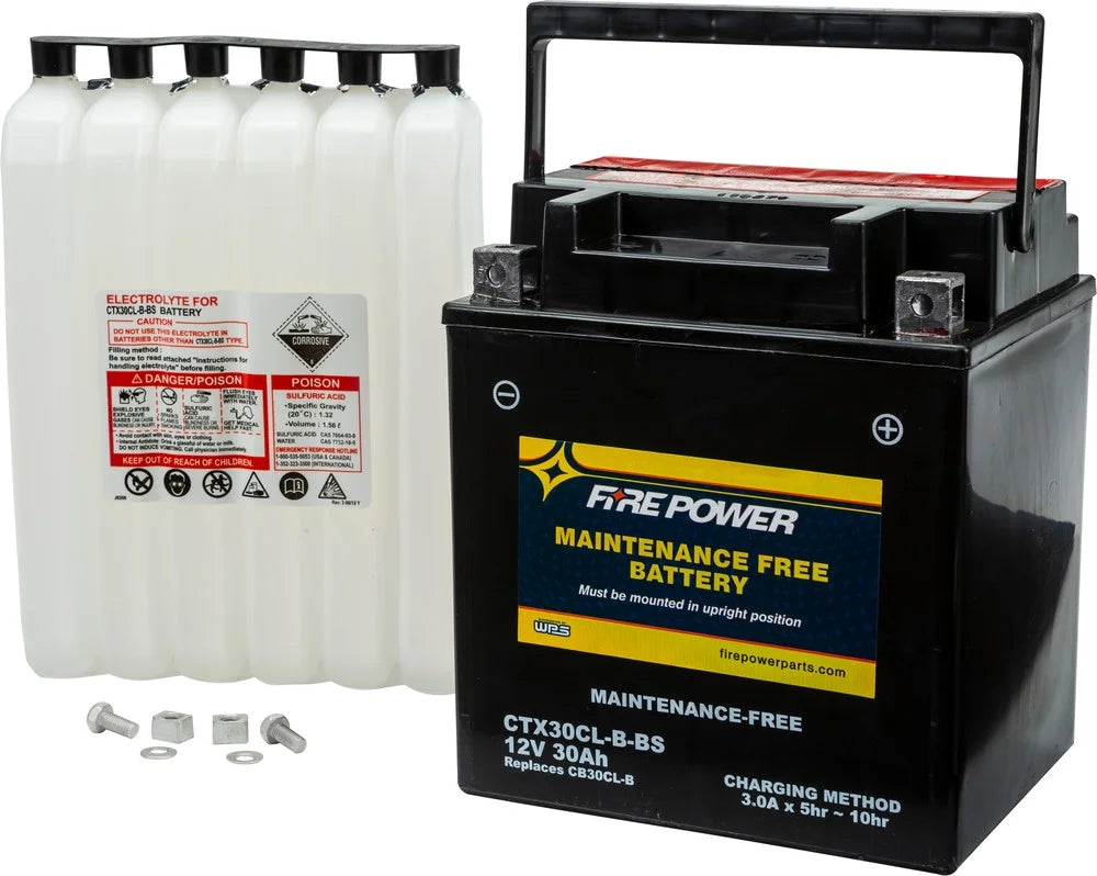 Fire Power Maintenance Free Battery CTX30CL-B-BS suitable With Sea-Doo GTI LTD 155 2011-2015