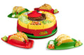 Warming Pot, Includes 4 Taco Holders. Taco Tuesday TTLSTB10 Lazy Susan Taco Bar with 20-Oz