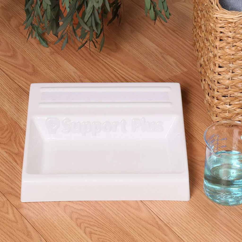 Support Plus Foot Soak Tray - Shallow Home Pedicure Foot Spa Nail Soaking Bowl, Foot Care Wash Basin