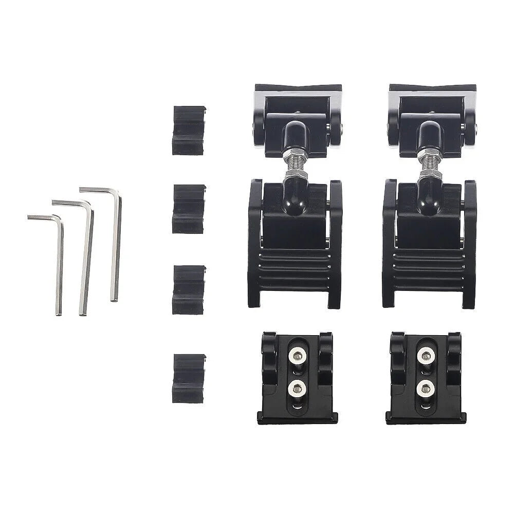 Paddsun 2x Hood Latch Locking Hood Catch For 2007-2018 Jeep Wrangler JK JKU Black