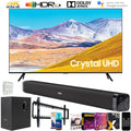 UN65TU8000 65-inch 4K UHD Smart LED TV (2020) Bundle with Deco Gear 60W Soundbar & Subwoofer, Wall Mount, Surge Adapter, Screen Cleaner and TV Digital Essentials (65TU8000 65 Inch TV 65" TV)