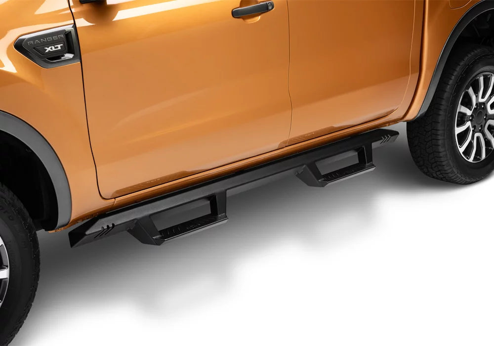 N-Fab by RealTruck Epyx Steps | Textured Black, Cab Length | Exf19Cc-Tx | appropriate with 2019-2020  Ranger Crew Cab All Beds, SRW Gas