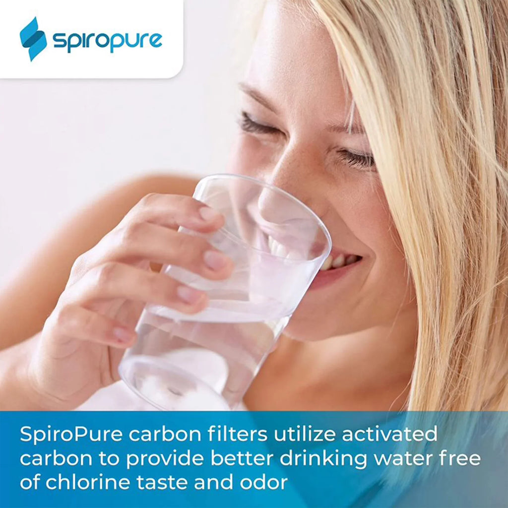 SpiroPure SP-EP-20 20 x 2.5 Inch Carbon liquid Filter Replacement, 6 Pack
