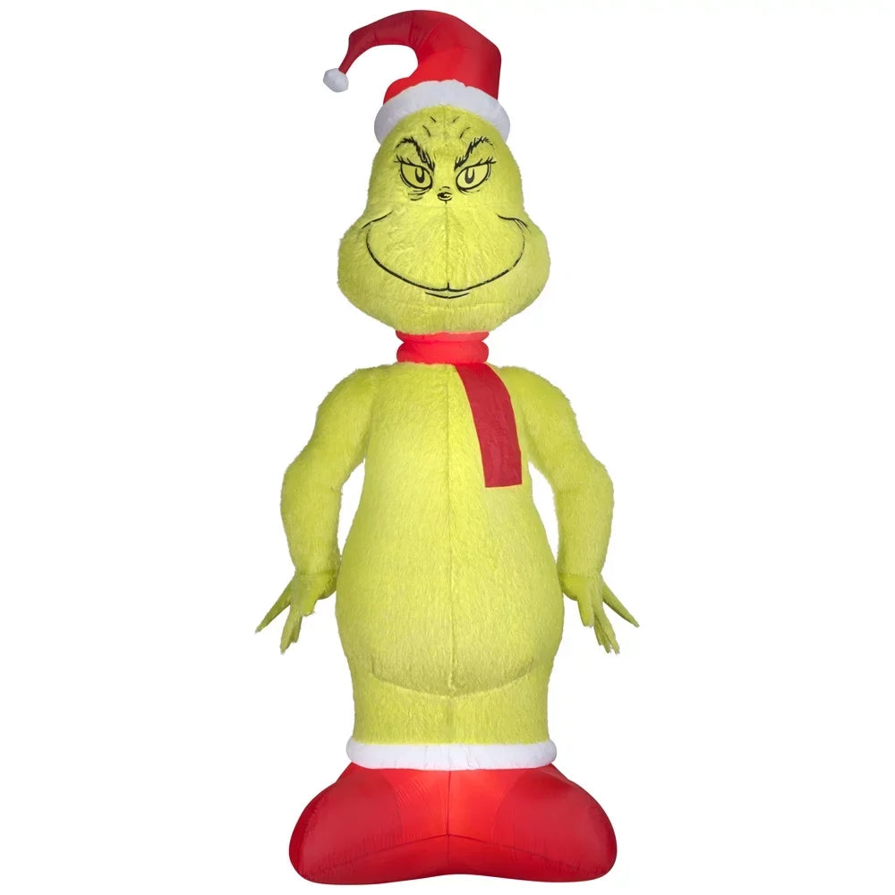 Seuss, 10 Feet. Giant Fuzzy Plush Grinch from Dr