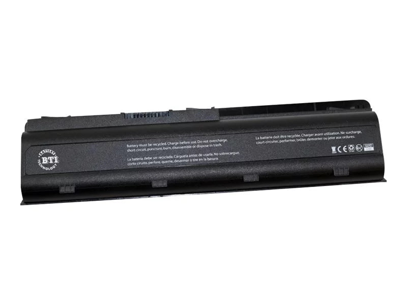 BTI - Notebook battery (equivalent to:  593553-001,  MU06) - lithium ion - 6-cell - 5200 mAh - for Compaq Presario CQ42, CQ43, CQ56, CQ57, CQ58, CQ62