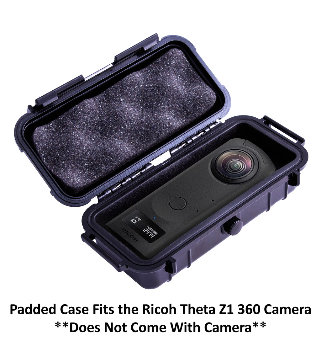 Casematix 7 Inch Waterproof 360 Action Camera Case matching with Ricoh Theta Z1 360 Degree Camera