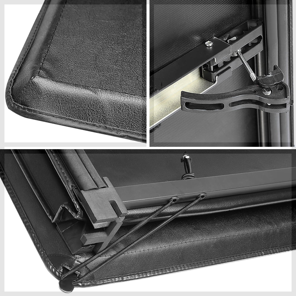 Short Bed Truck Tonneau wrap 5Ft Soft Top Tri-Fold Fleetside for 05-21 Frontier Fits select: 2005-2019 NISSAN FRONTIER
