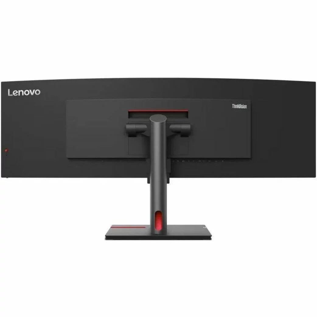ThinkVision 49\" 5120 x 1440 LED Cable Lock Slot, Anti-glare Curved Monitor, Raven Black, P49W-30
