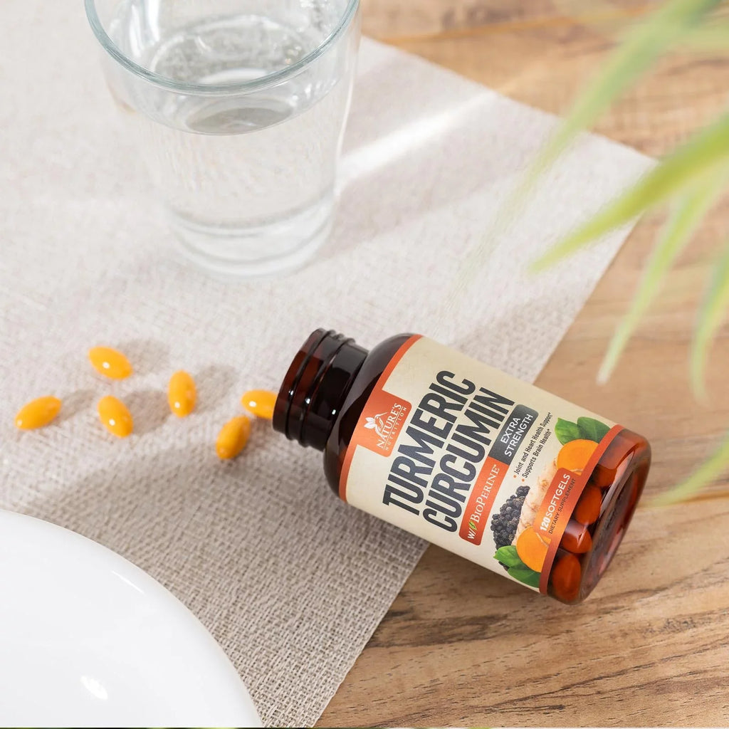 Turmeric Curcumin with BioPerine 95% Standardized Curcuminoids 1500mg Black Pepper Extract for Max Absorption, Premium Joint Support, Nature's Tumeric Herbal Supplement, Non-GMO, Vegan - 120 Capsules