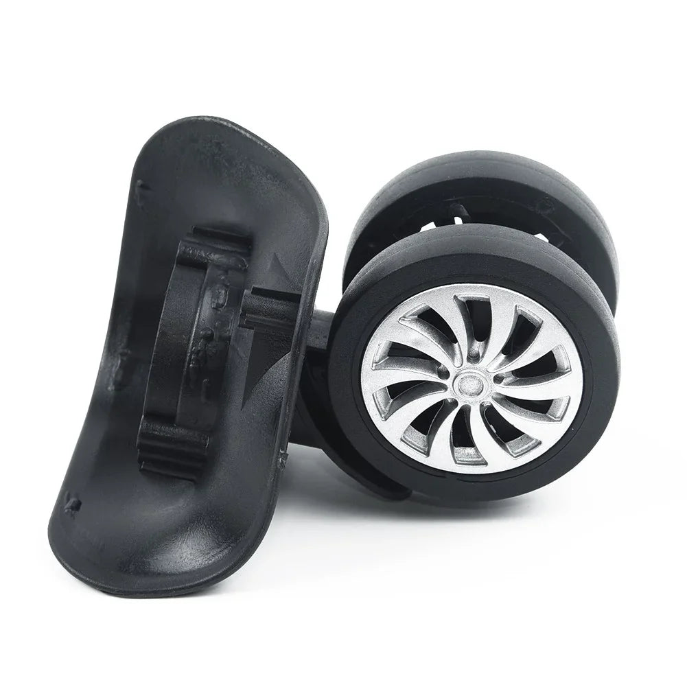 Yuri  4 Set Replacement Luggage Suitcase Wheels Swivel Universal Wheel Black