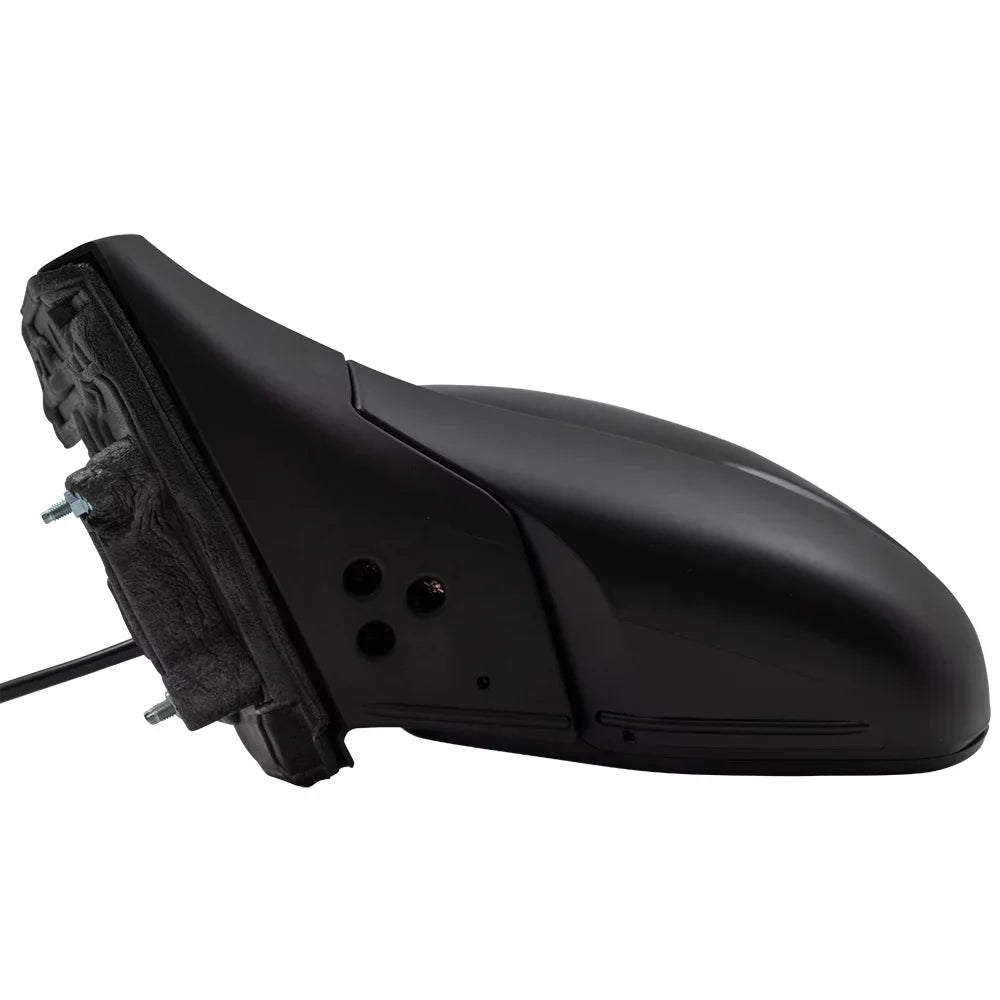 Brock Aftermarket Replacement Driver Left Power Door Mirror Assembly Paint To Match Black Manual Folding With Heat Without Signal-Memory-Auto Dimming-Side View Camera