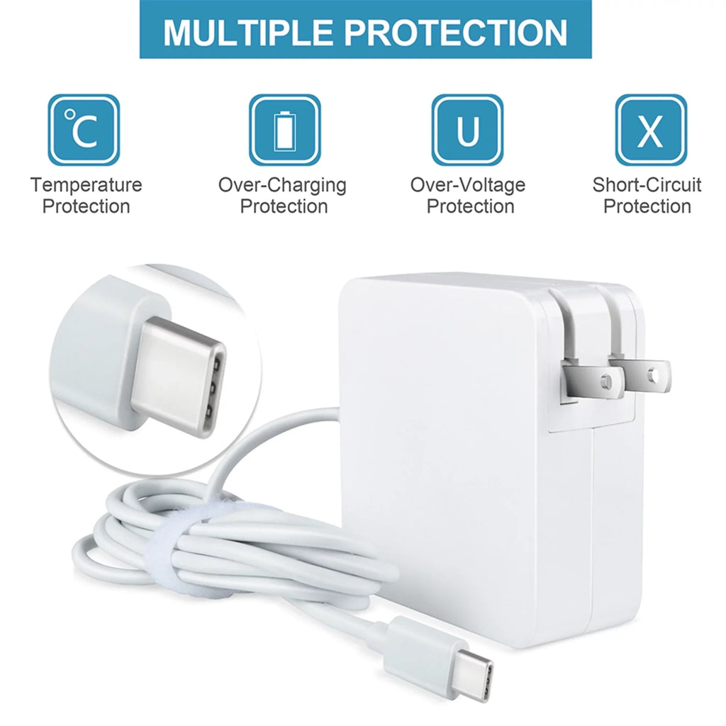 KONKIN BOO matching White 65W USB Type-C AC Adapter Charger Replacement for  XPS 13 7390 P82G003 2-in-1 Laptop PSU
