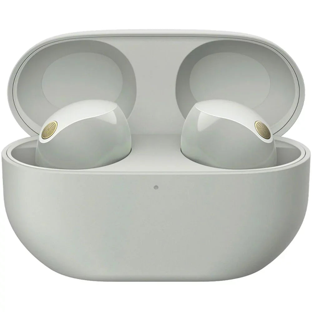 WF-1000XM5 Noise Canceling Wireless Earbuds (Silver) Bundle with 2 YR Warranty