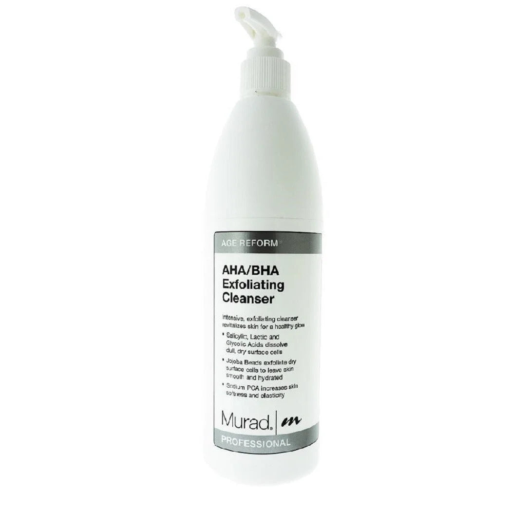 Murad AHA/BHA Exfoliating Cleanser, Face Wash for All Skin Types, 16.9 Oz