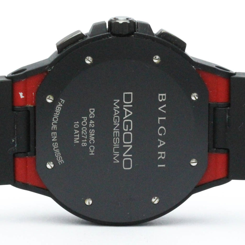 Pre-Owned BVLGARI Diagono Magnesium Chronograph Ceramic Automatic Watch DG42SMCCH BF567466 (Good)
