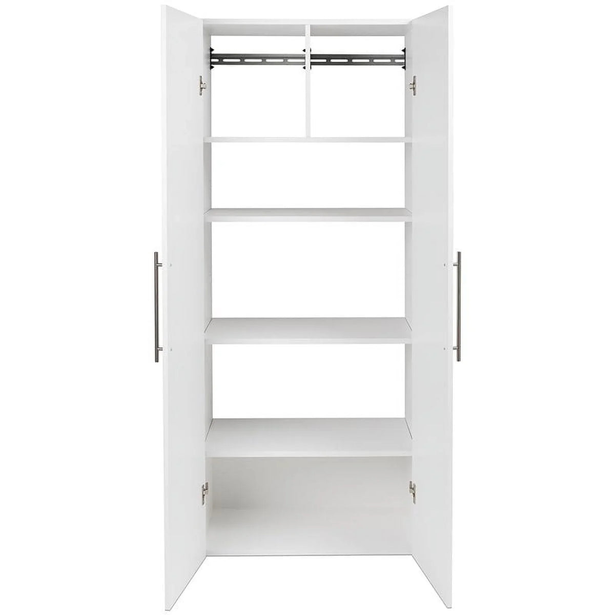 Pemberly Row 3 Piece 90" Large Wall Mounted Garage Cabinet Set in White