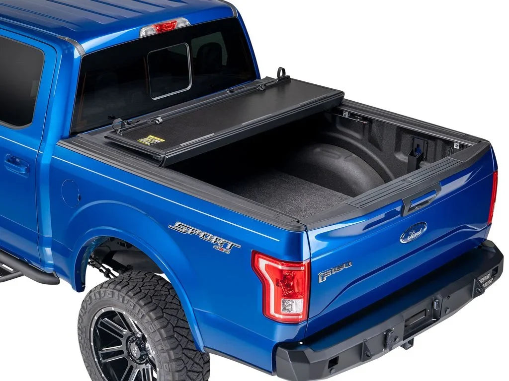 Extang by RealTruck Xceed Hard Folding Truck Bed Tonneau protector | 85465 | matching with 2007 - 2021  Tundra w/o rail system 6' 7" Bed (78.7")