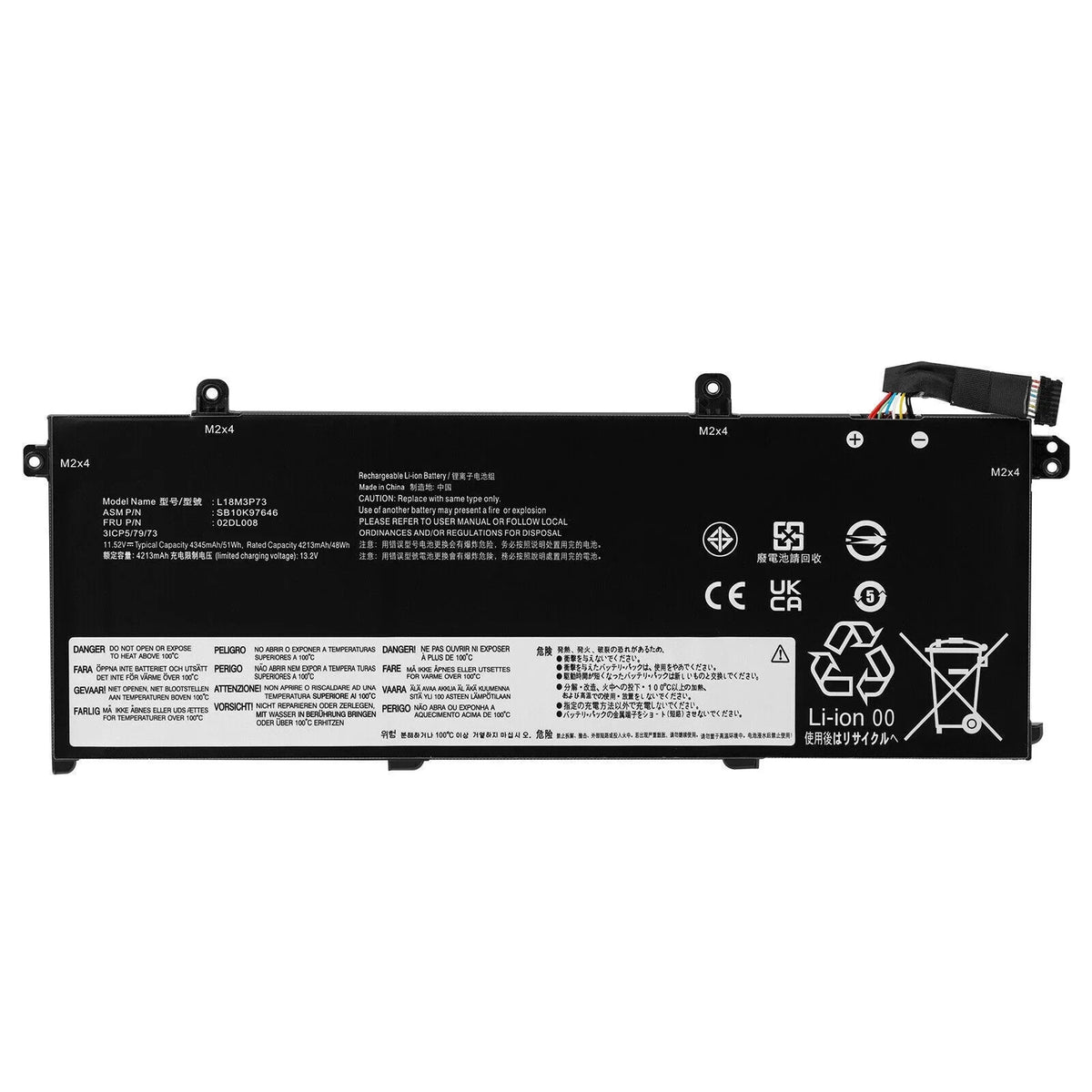 New Laptop Battery For  T490 T495 P14s T14 5B10W13907 5B10W13906 L18M3P73