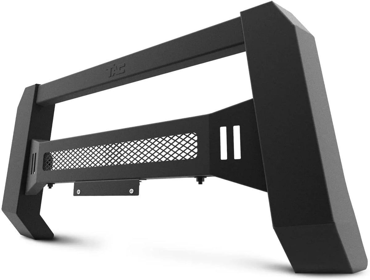 TAC Modular Bull Bar suitable with 2005-2023  Tacoma Pickup Truck Fine Textured Black (Predator Mesh Version)