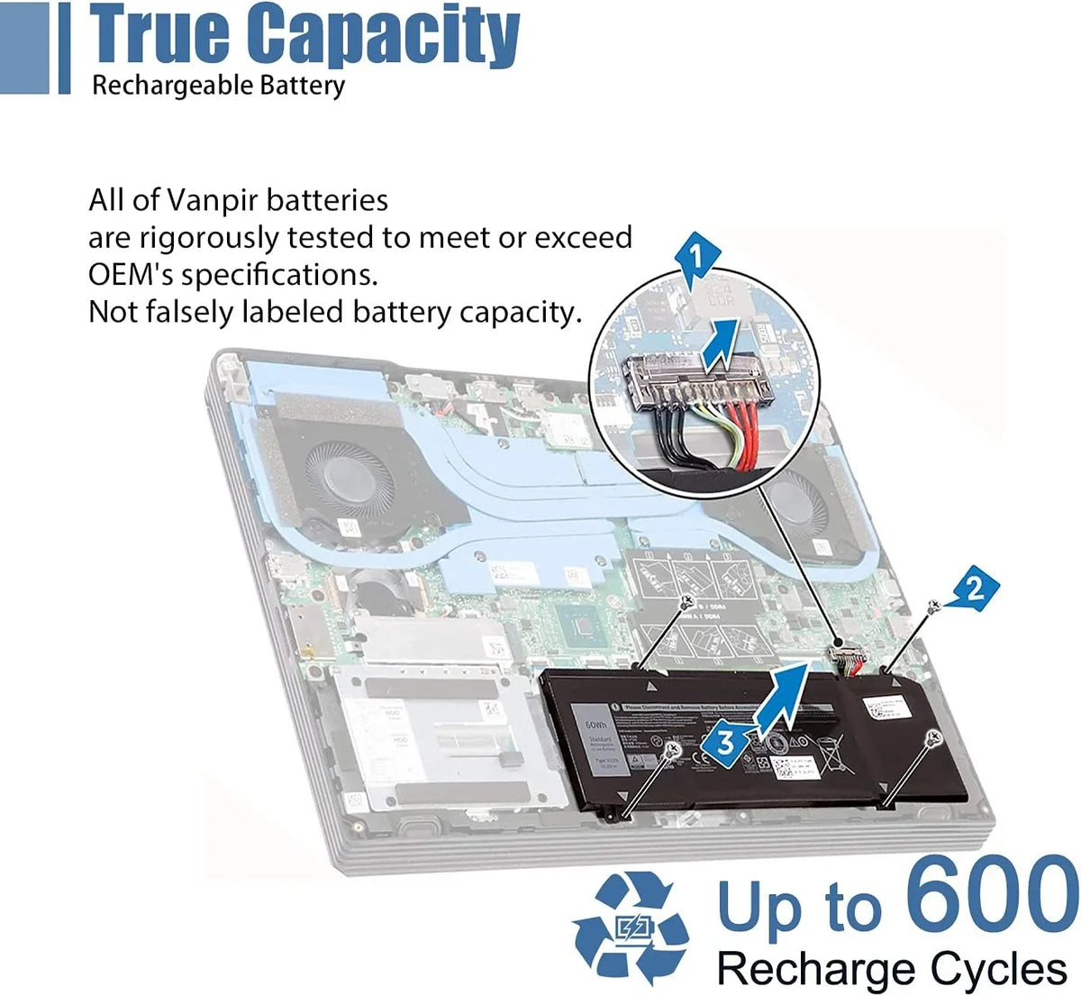 1F22N Laptop y, 15.2V 60Wh 3750mAh 4-Cell matching with  Alienware M15 M17 R1 G7 7590 7790 G5 5590-D2783W