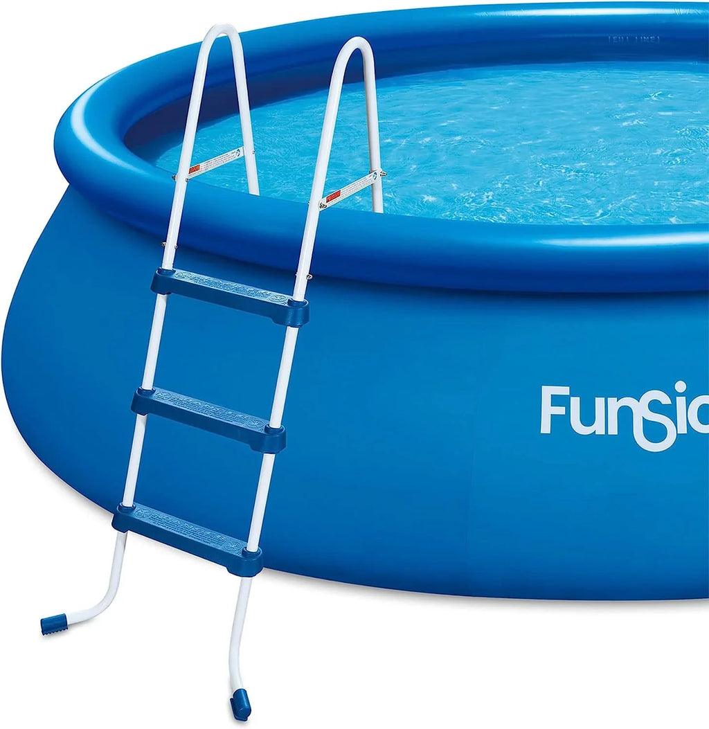 42 Inch Surestep 3 Stair Lightweight Heavy Duty Steel Outdoor Pool Ladder For Above Ground Swimming Pools, Multicolor