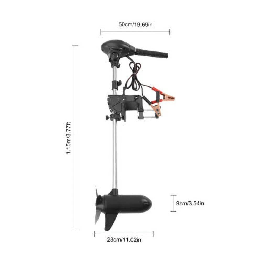 12V 60lbs Foldable Electric Trolling Motor Outboard Motor Fishing craft Engine
