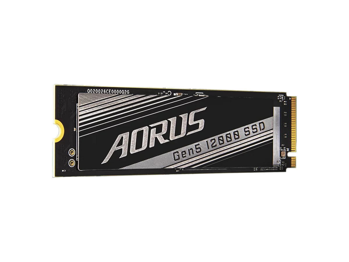 GIGABYTE AORUS Gen5 SSD 12000 SSD 2TB PCIe 5.0 NVMe M.2 Internal Solid State Hard Drive with Read Speed Up to 12400MB/s, Write Speed Up to 11800MB/s, AG512K2TB