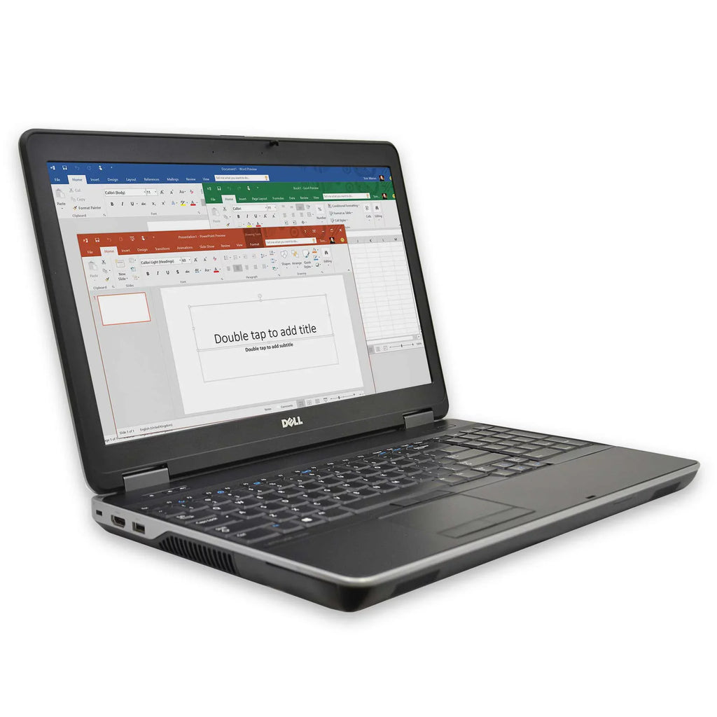 Latitude E6540 Laptop Computer, 2.60 GHz  i7 Quad Core Gen 4, DDR3 RAM, SSD Hard Drive, Windows 10 Home 64Bit, 15" Screen Used