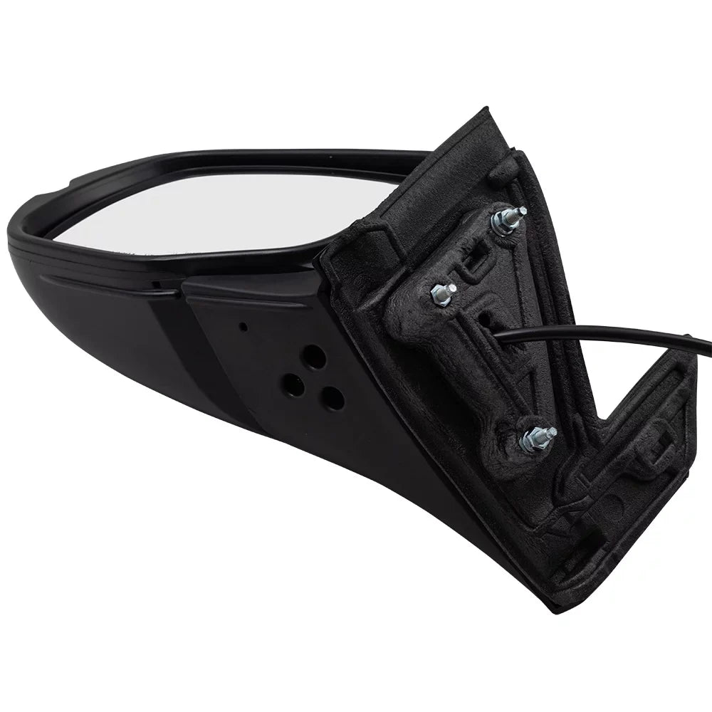 Brock Aftermarket Replacement Driver Left Power Door Mirror Assembly Paint To Match Black Manual Folding With Heat Without Signal-Memory-Auto Dimming-Side View Camera