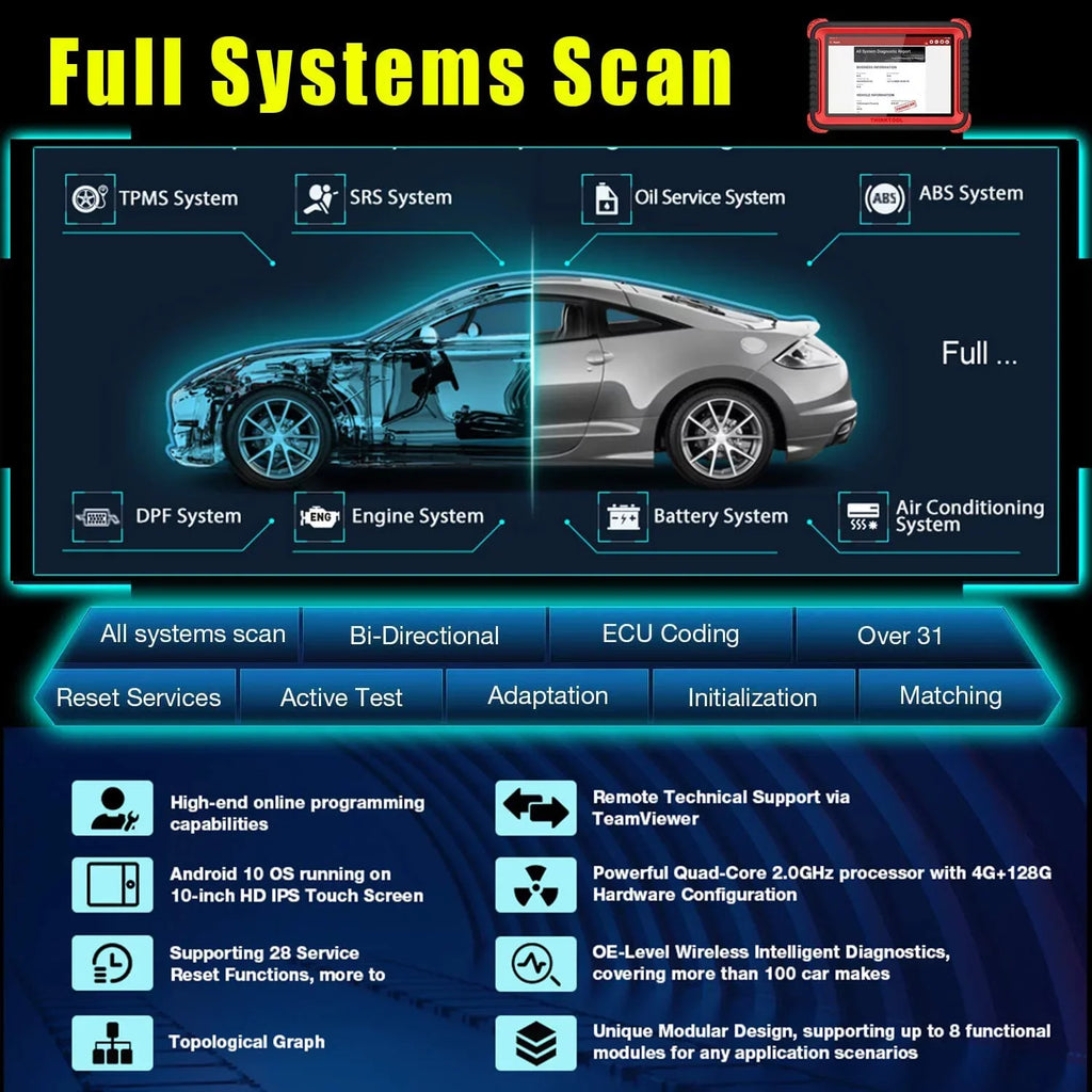 thinkcar Thinktool Pro Bidirectional OBD2 Full Systems Diagnostic Scan Tool