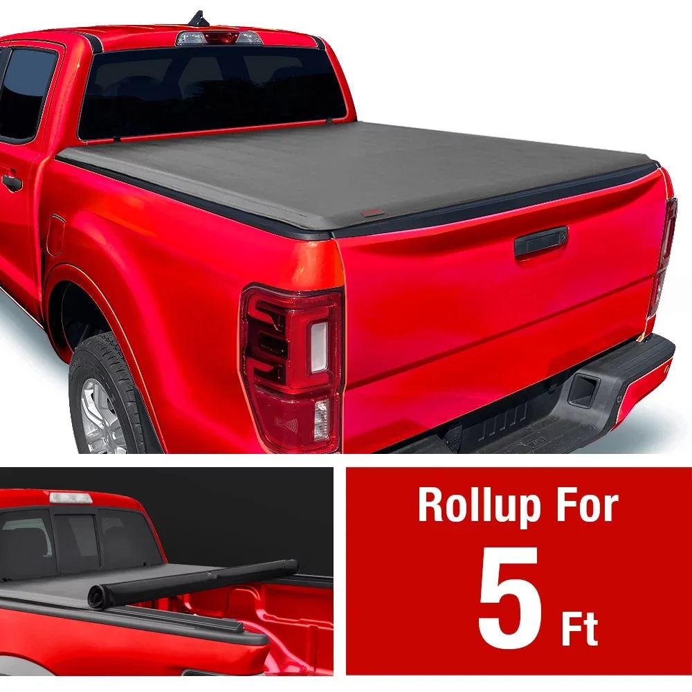 MaxMate Soft Roll-up Truck Bed Tonneau shield matching with 2019-2024  Ranger | 5' (61") Bed | TCF169066