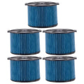 5 Pack VF3500 3-Layer Fine Dust Cartridge Filter Replacement Part 26643 appropriate with RIDGID 3-4.5 Gallon Wet & Dry Portable Vacuums