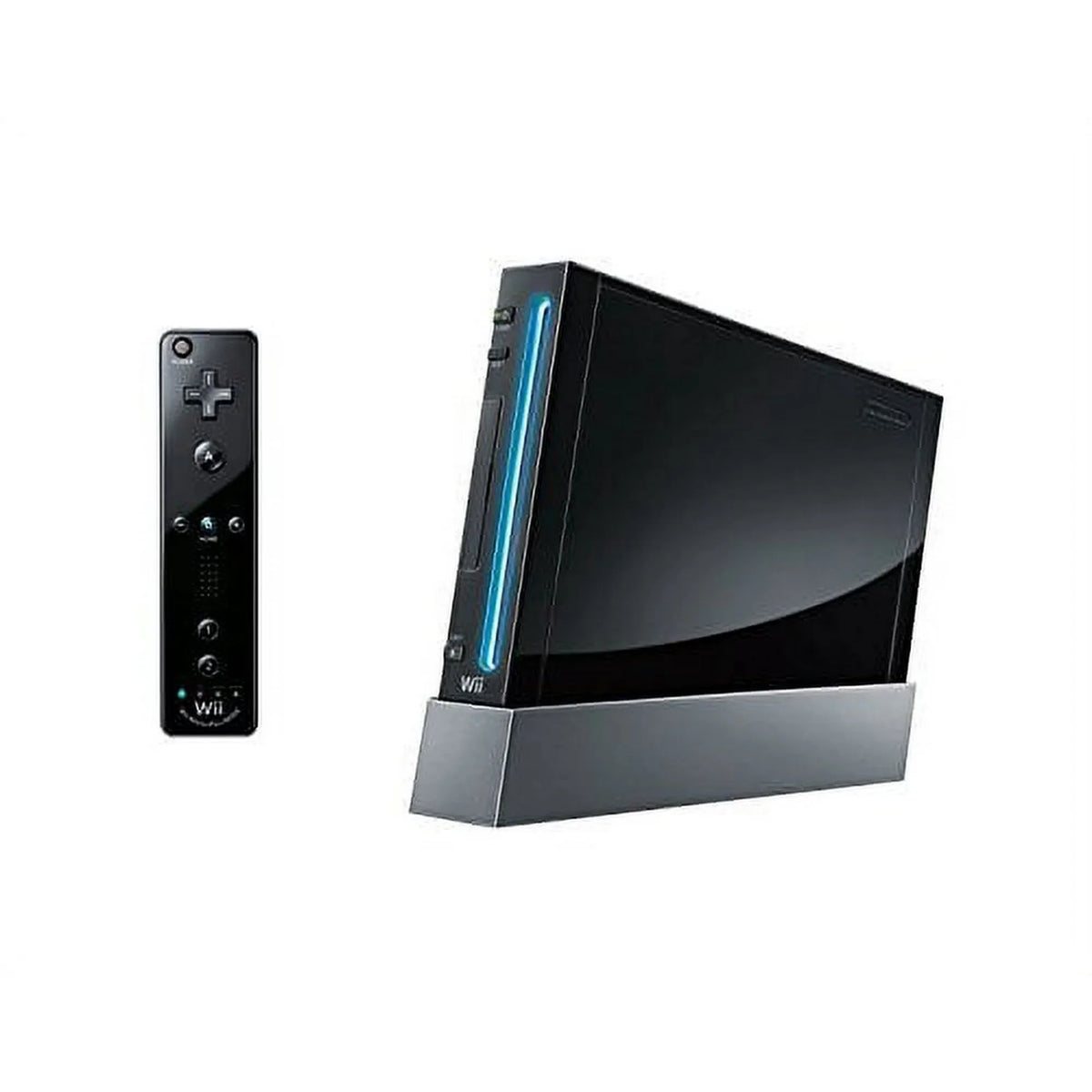 Pre-Owned Nintendo Wii Black Gaming Console + HDMI Cable Cleaning Kit BOLT AXTION Bundle (Refurbished: Like New)