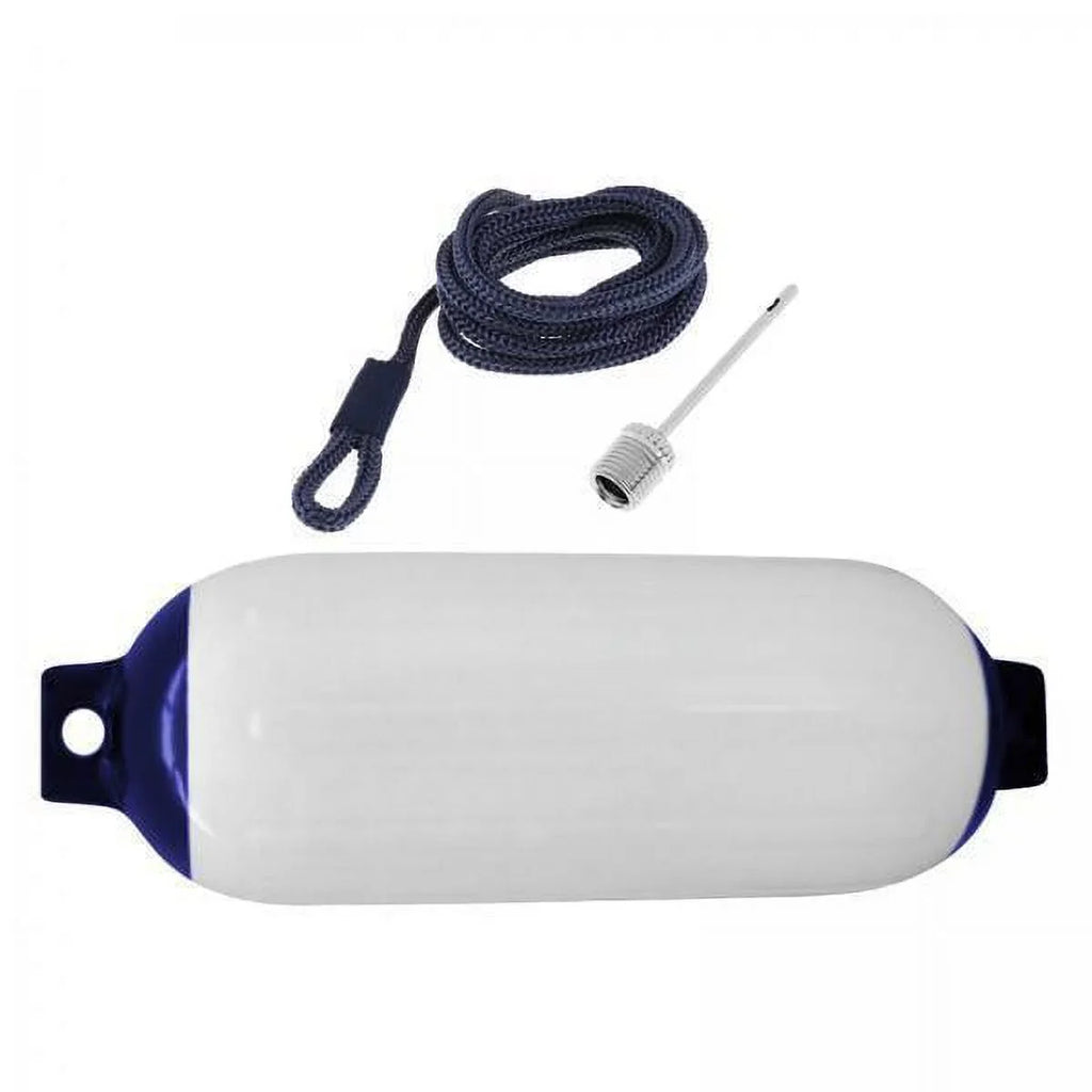 vessel Fenders,craft Fenders Protector with Rope and Nozzles,vessel Fenders Set Speedboat Anti Collision 4x16in,Marine craft Fenders for Docking Protection,Inflatable vessel Bumper Fishing Boats