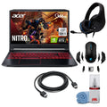 Nitro 5 15.6-Inch 144hz IPS Gaming Laptop + High premium 6ft HDMI Cable + LCD Screen Cleaner + Wired Stereo Gaming Headset + Gaming Mouse