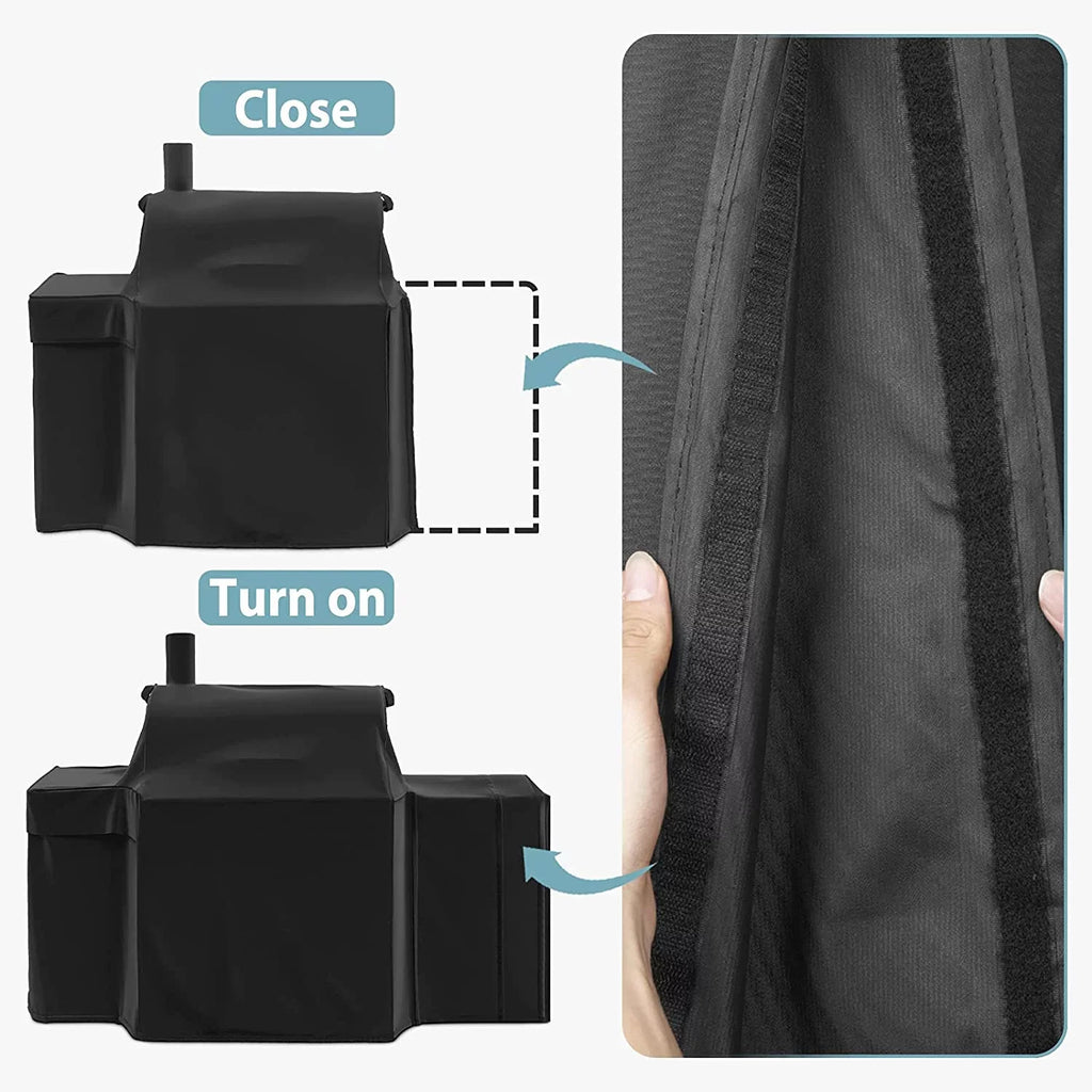 Waterproof Grill protector for Char-Griller 11" Grill, Heavy Duty 600D Polyester with Anti-UV Coating, 75.5" x 22" x 38.5"