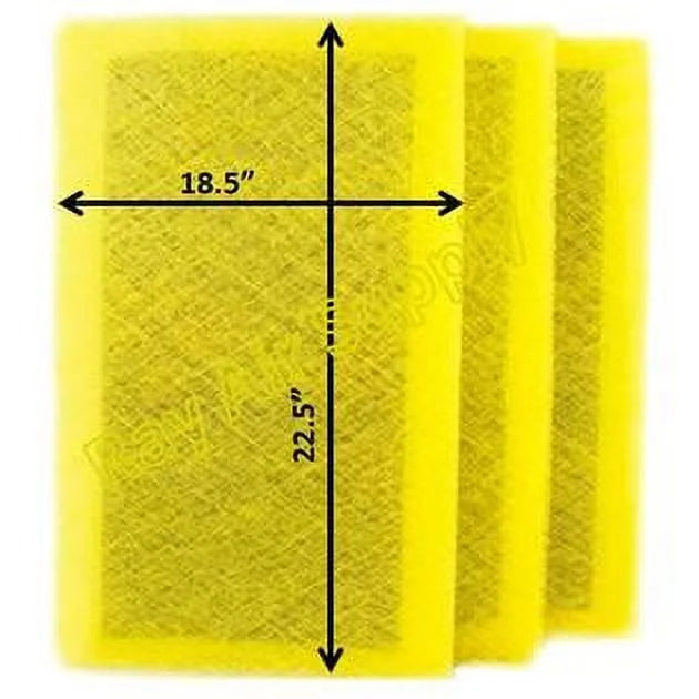 RAYAIR SUPPLY 20x25 Replacement Filter Pads appropriate with MicroPower Guard Air Cleaner (3 Pack)