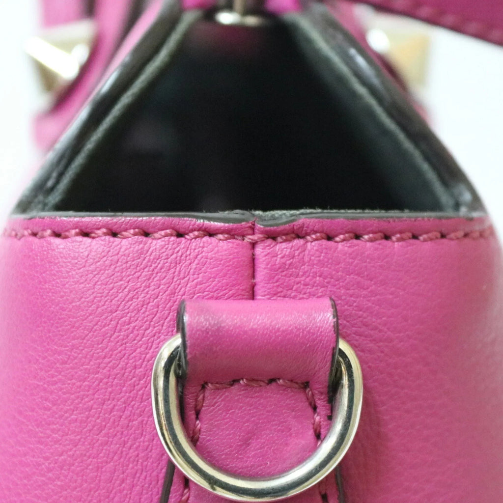 Pre-Owned Fendi Visaway Shoulder Bag Leather Pink Women's FENDI (Fair)