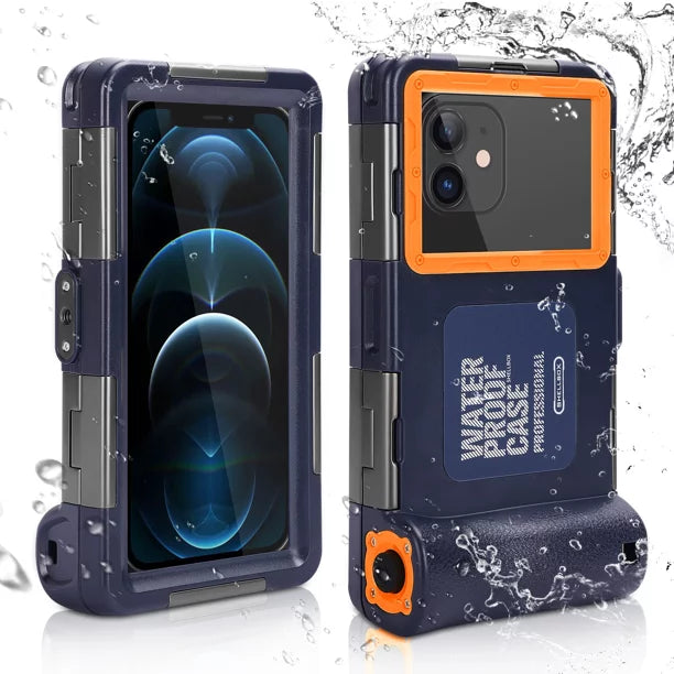 UrbanX Professional [15m/50ft] Swimming Diving Surfing Snorkeling Photo Video Waterproof Protective Case Underwater Housing for  Eluga I4 And all Phones Up to 6.9 Inch LCD with Lanyard