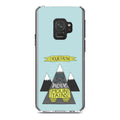 DistinctInk Clear Shockproof Hybrid Case for  Galaxy S9 (5.8" Screen) - TPU Bumper, Acrylic Back, Tempered Glass Screen Protector - Your Faith Can Move Mountains