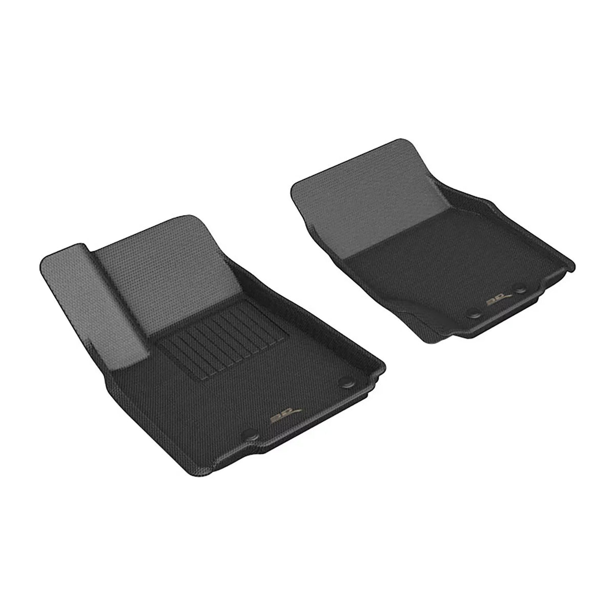 3D MAXpider KAGU Floor Mat (BLACK) appropriate with JEEP GRAND CHEROKEE L 2022-2024 - Front Row