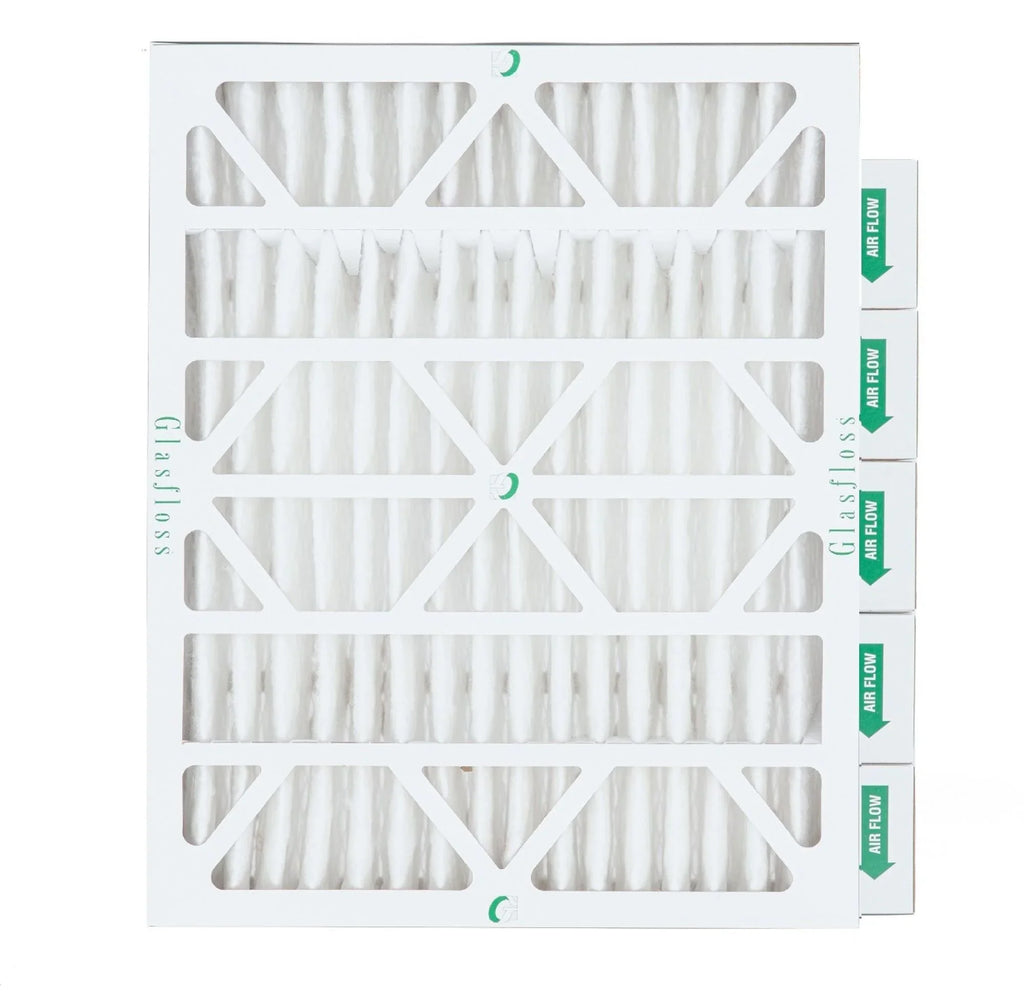 Actual Size: 15-1/2 x 19-1/2 x 3-3/4. 6 Pack of 16x20x4 MERV 13 Pleated 4" Inch Air Filters by Glasfloss