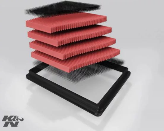 K&N Engine Air Filter: Increase Power & Towing, Washable, Premium, Replacement Air Filter: suitable With 2020-2022 Jeep V6 (Wrangler, Wrangler Jl, Gladiator), 33-5106