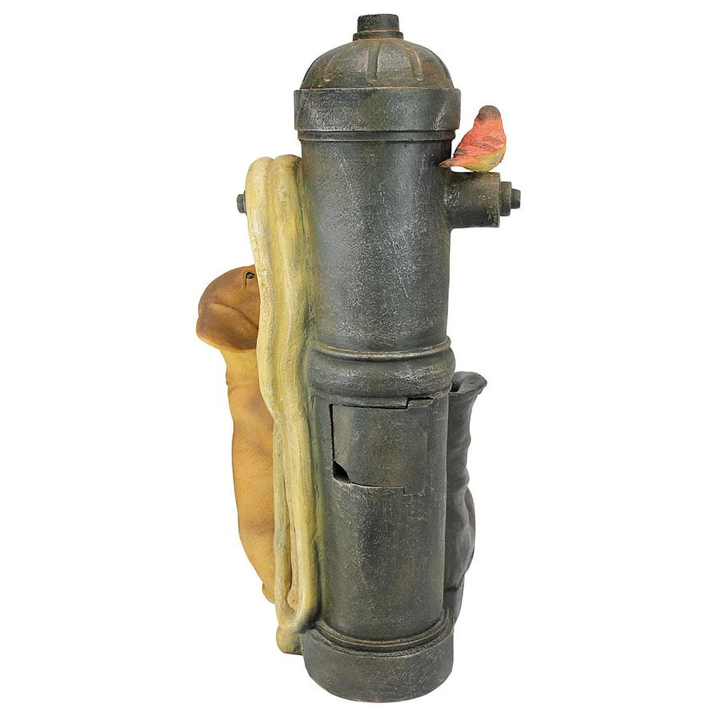 Design Toscano Fire Hydrant Pooch Sculptural Fountain