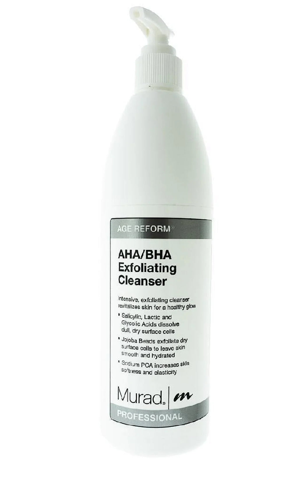 Murad AHA/BHA Exfoliating Cleanser, Face Wash for All Skin Types, 16.9 Oz