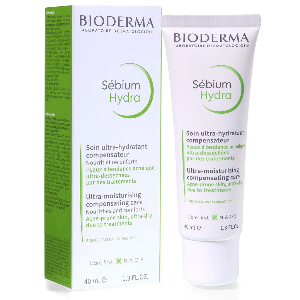 Bioderma Sebium Hydra Ultra-Moisturizer- For Dry and Acne Prone Skin, 40ml
