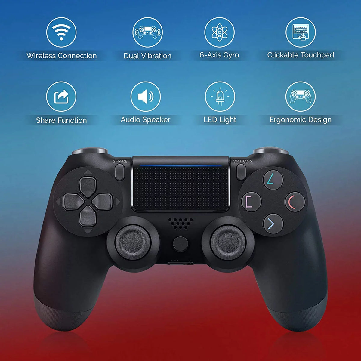 PRO Wireless GamePad appropriate with     Google  Nuc Controller Plus 1;000 Battery/Built-In Speaker/Gyro/Remote BlueTooth Slim (Black)